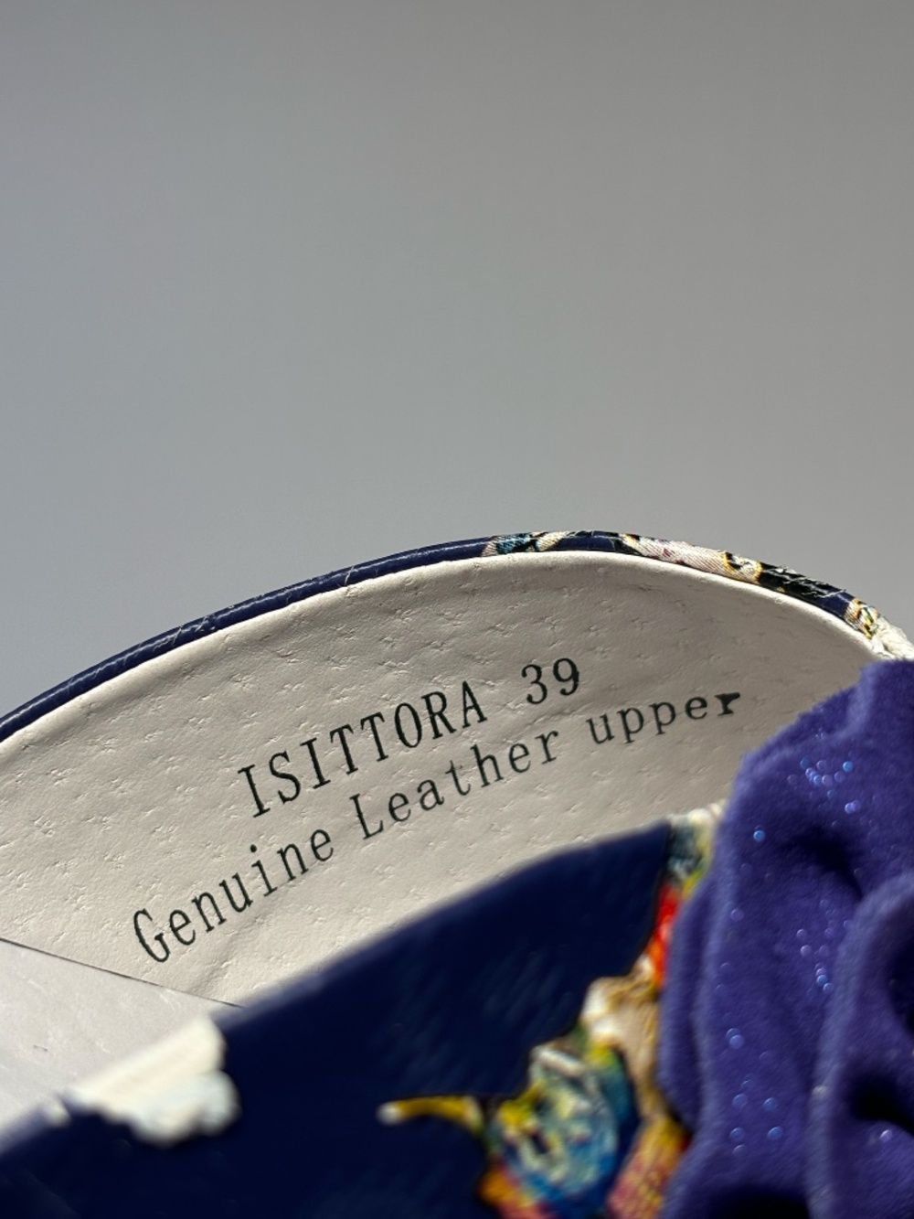 L’Artiste Spring Step Floral Dragonfly Sandal Size EU 39 Blue Leather Slip On - Picture 11 of 12